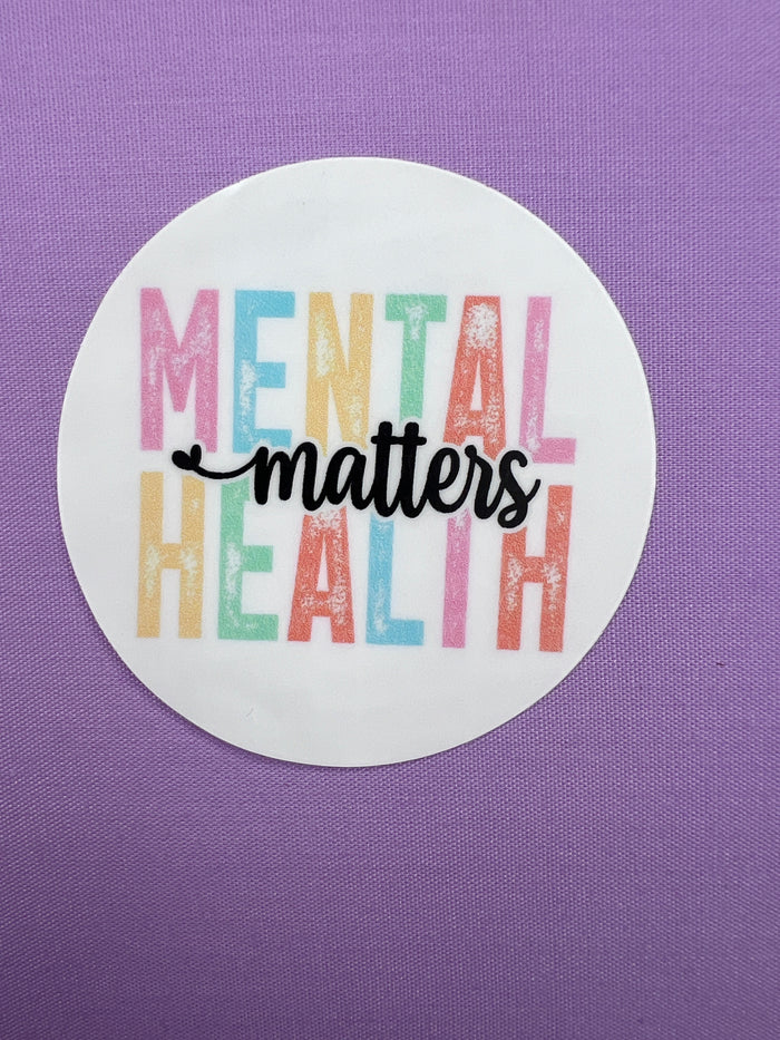 Mental Health Matters Pastel Positivity Sticker