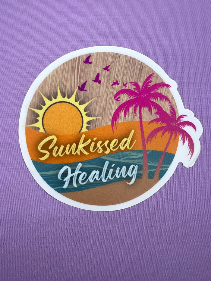 Sunkissed Healing Tropical Sunset Sticker