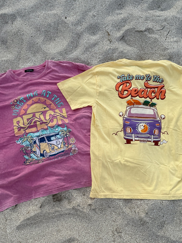 MEET ME AT THE BEACH GRAPHIC TEE
