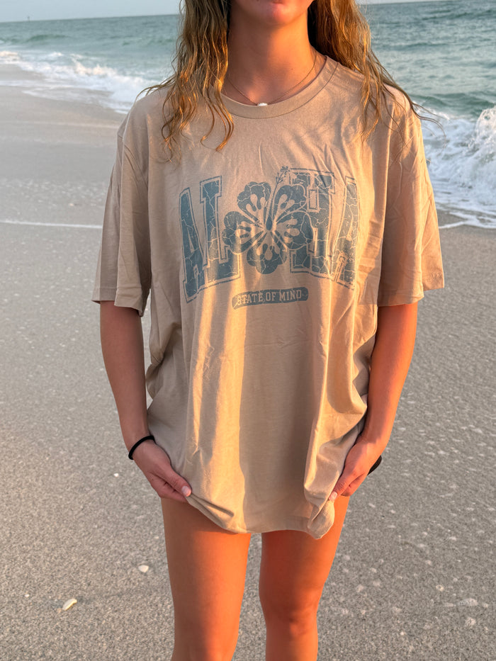 Aloha Vibes Hibiscus Tee