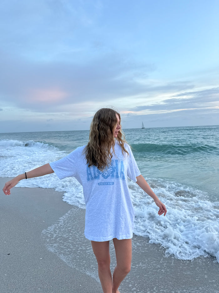 Aloha Vibes Hibiscus Tee