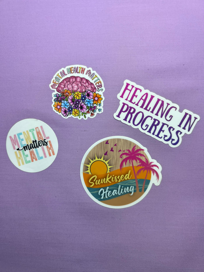 Mental Health Matters Pastel Positivity Sticker