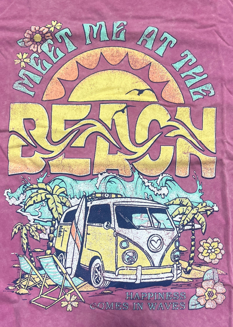 MEET ME AT THE BEACH GRAPHIC TEE