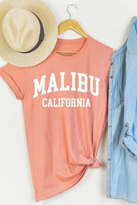 MALIBU CALIFORNIA GRAPHIC T-SHIRT