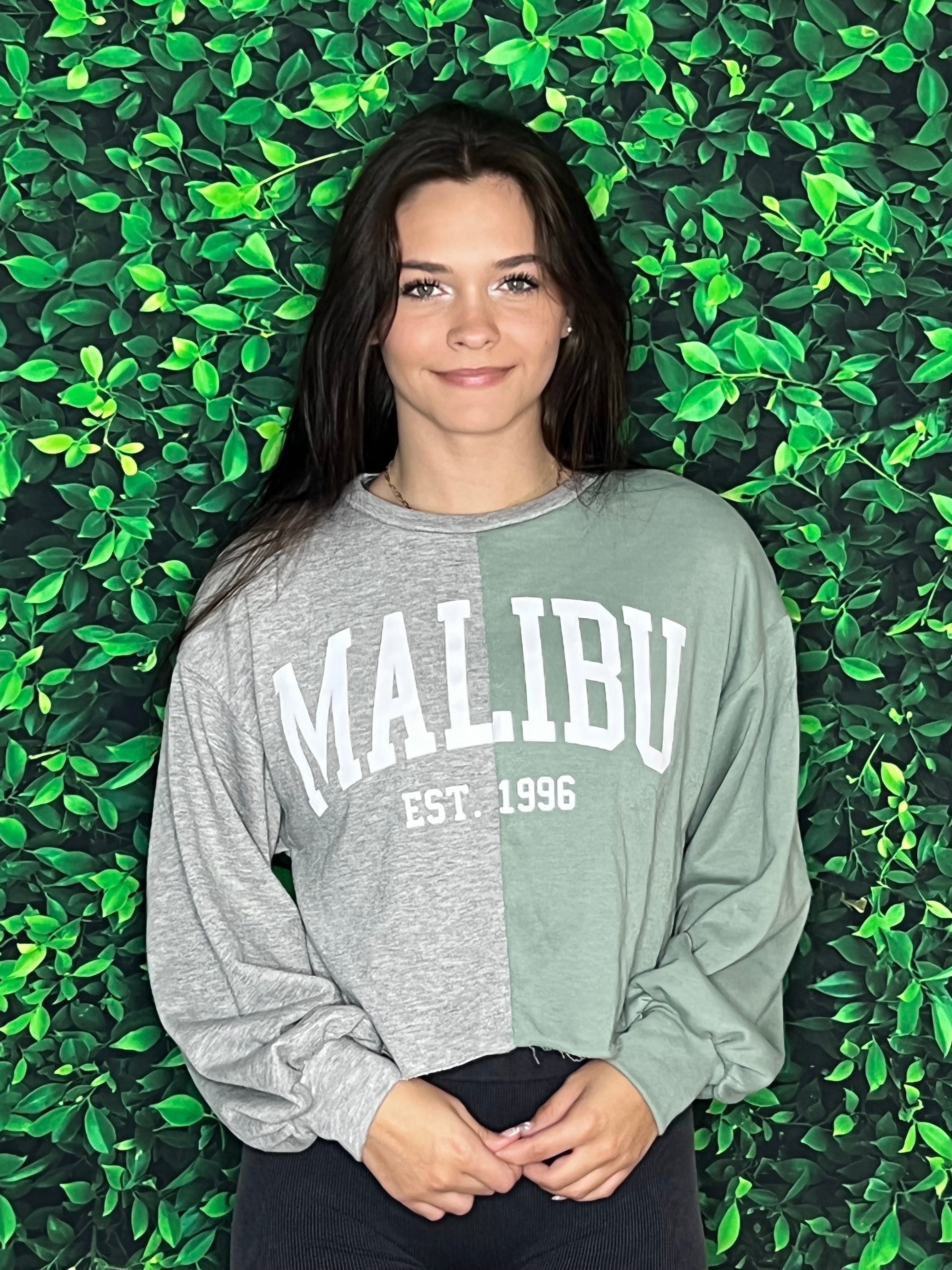 Malibu cropped online sweatshirt